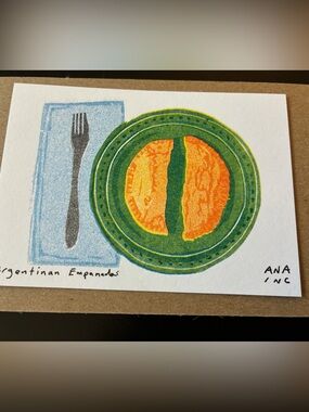 Argentinan Empanadas Whitney Museum Ana Inciardi Mini Print - World Cup 2026 New